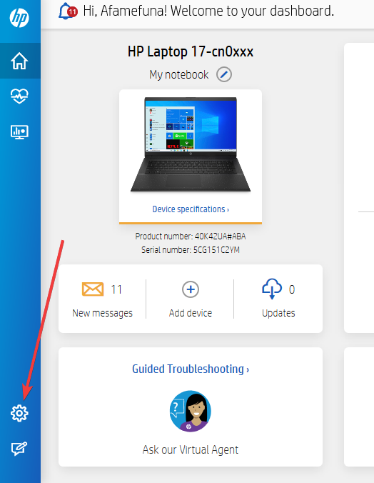Guided agent desk with troubleshooting conversation entry